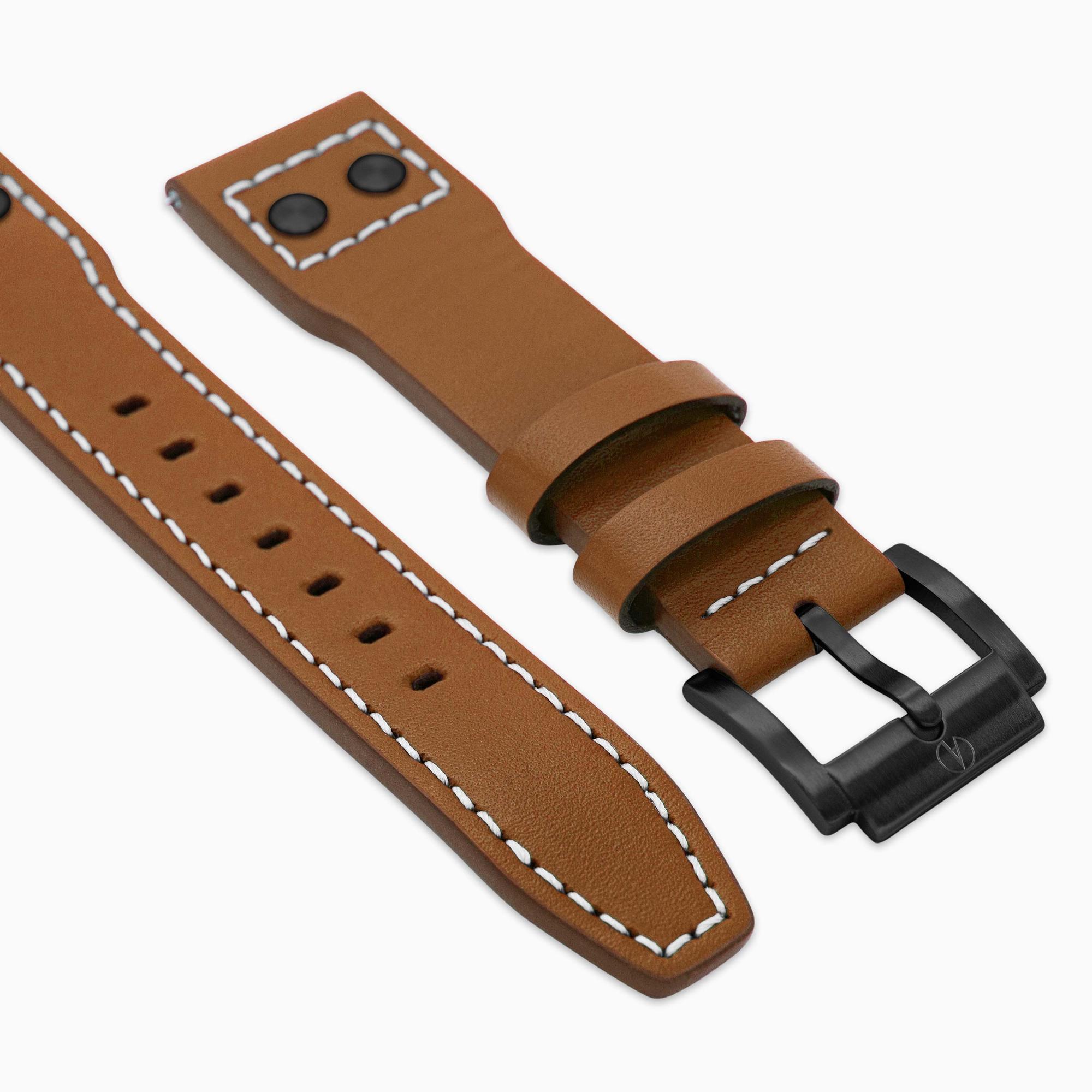 Accurist Aviation Men's Brown Leather 22mm Strap